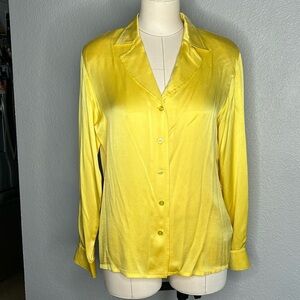 Vintage Escada silk button down blouse
